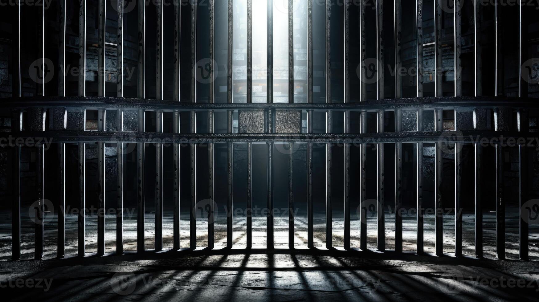 AI generated Behind Bars Explore the grim reality of incarceration photo