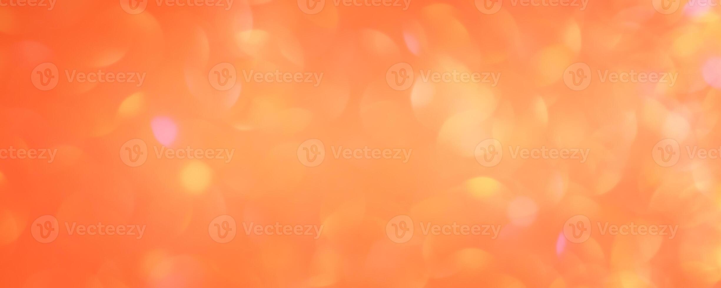 Defocus light background banner size orange with yellow and pink. Blur, bokeh. photo
