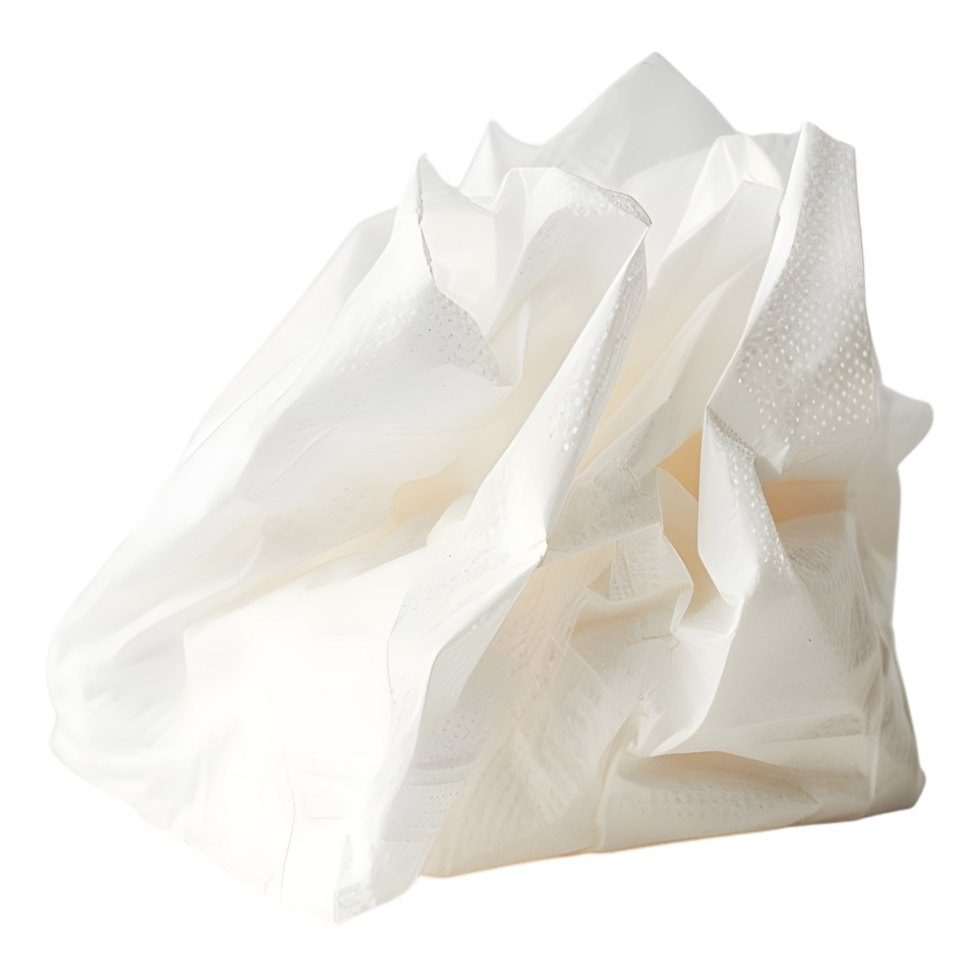 AI generated Crumpled Paper Ball on Transparent background - Ai Generated png