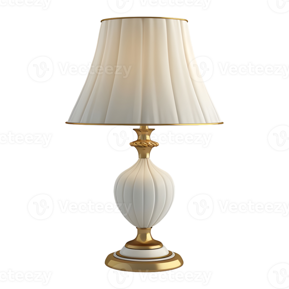 AI generated 3D Rendering of a Bedroom Table Night Lamp on Transparent Background - Ai Generated png