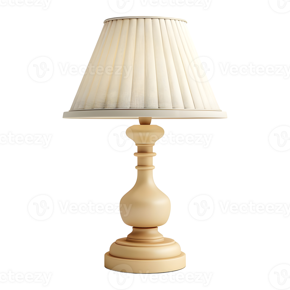 AI generated 3D Rendering of a Bedroom Table Night Lamp on Transparent Background - Ai Generated png