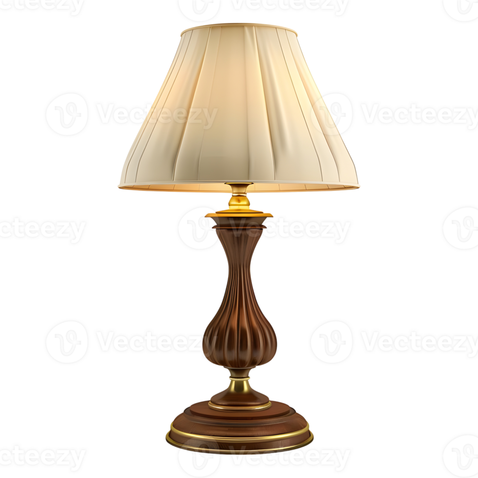 AI generated 3D Rendering of a Bedroom Table Night Lamp on Transparent Background - Ai Generated png