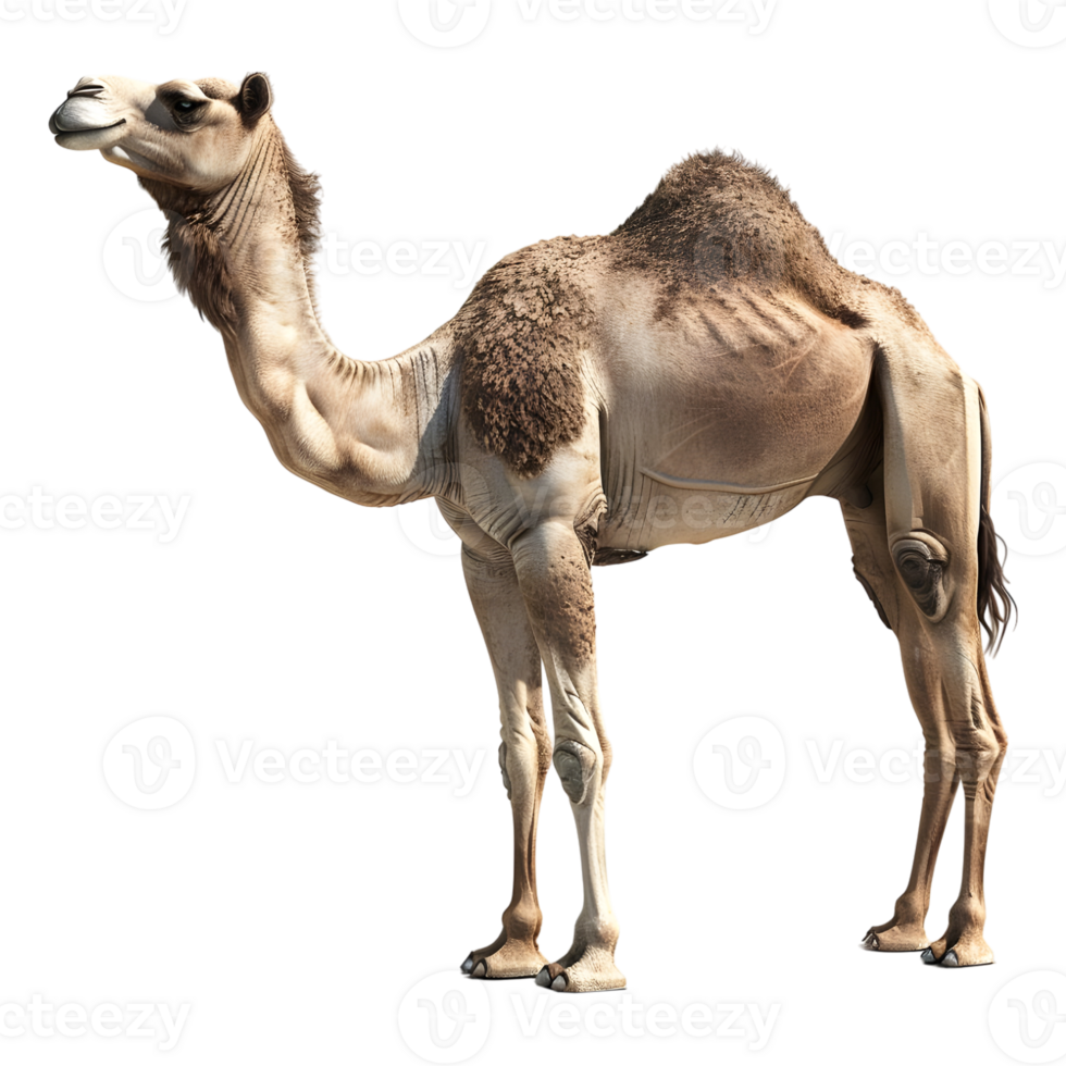 AI generated 3D Rendering of a Arabian Camel on Transparent Background - Ai Generated png