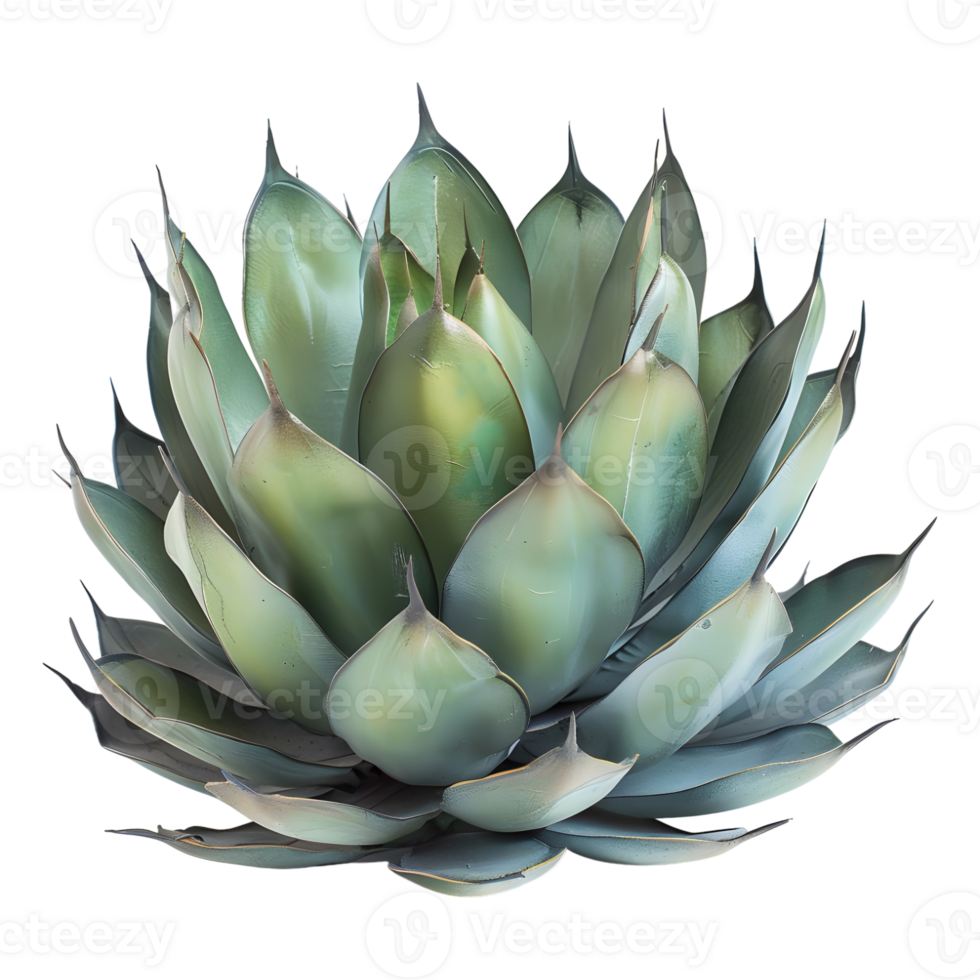 ai gegenereerd 3d renderen van een agave Montana Aan transparant achtergrond - ai gegenereerd png