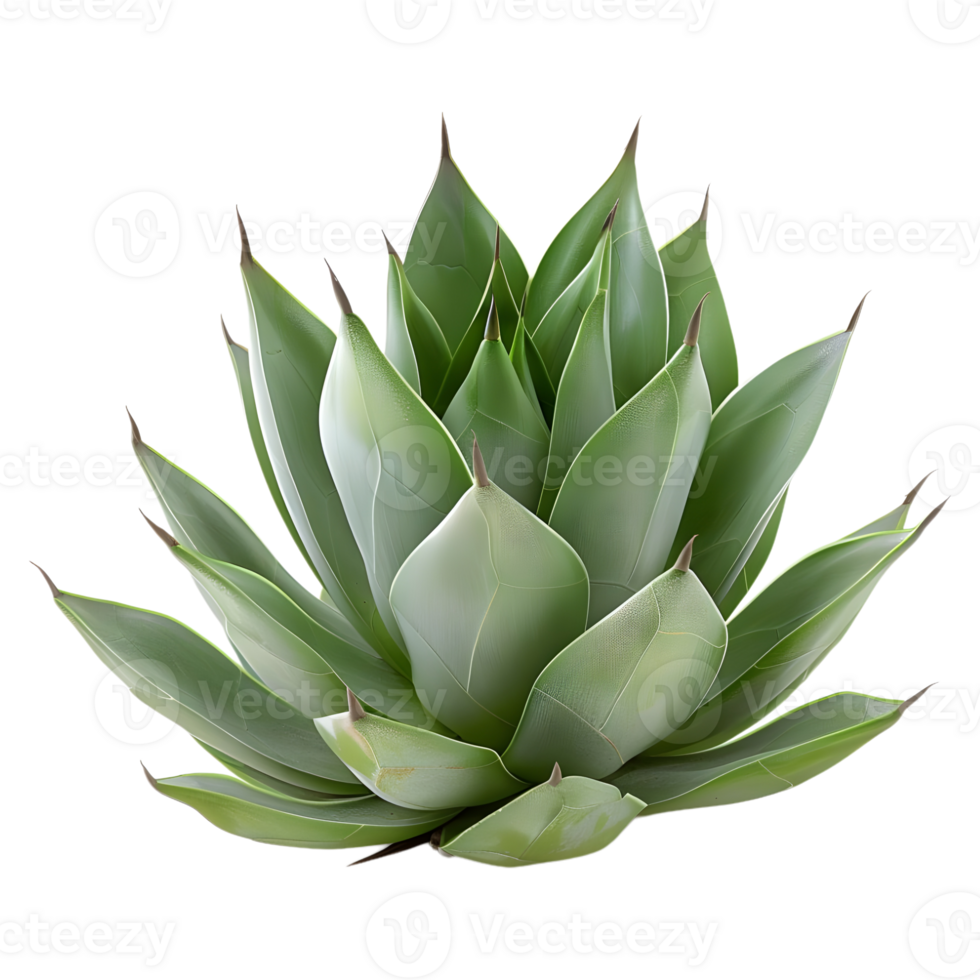 ai gegenereerd 3d renderen van een agave Montana Aan transparant achtergrond - ai gegenereerd png