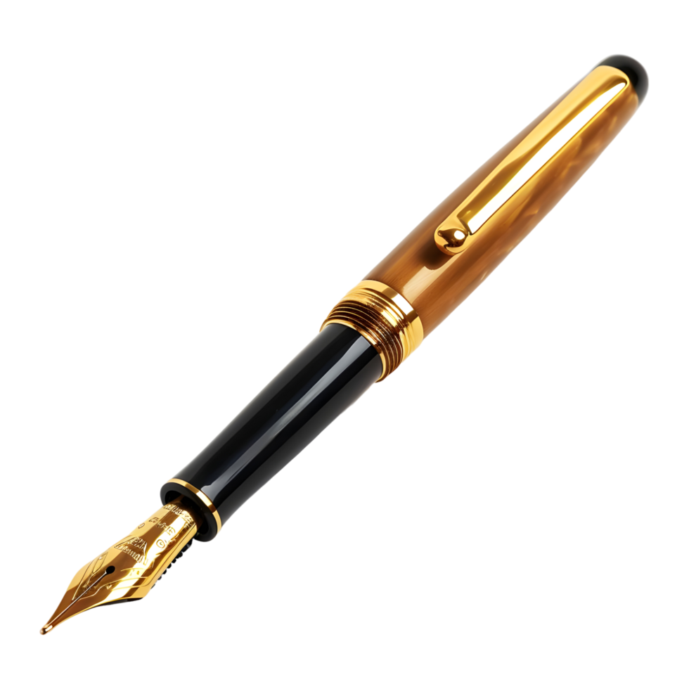 AI generated 3D Rendering of a Fountain Pen on Transparent Background - Ai Generated png