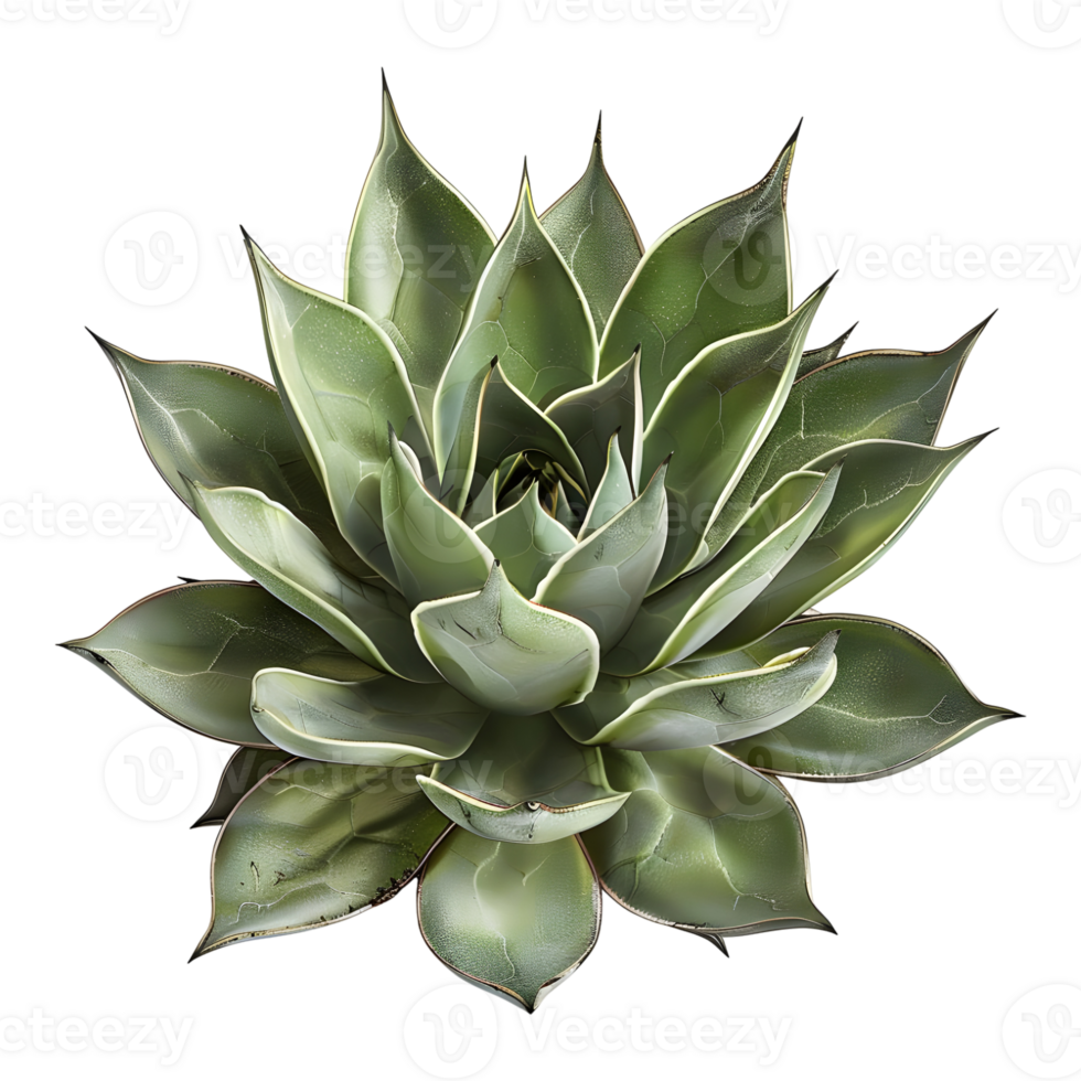 AI generated 3D Rendering of a Agave Montana on Transparent Background - Ai Generated png