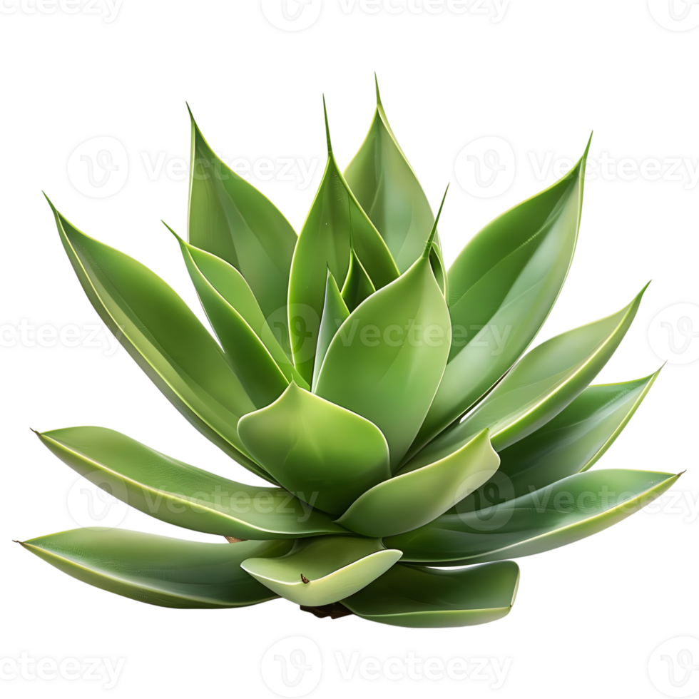 AI generated 3D Rendering of a Agave Montana on Transparent Background - Ai Generated png