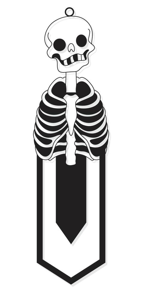 Laser Cut Clip Bookmark SVG design vector