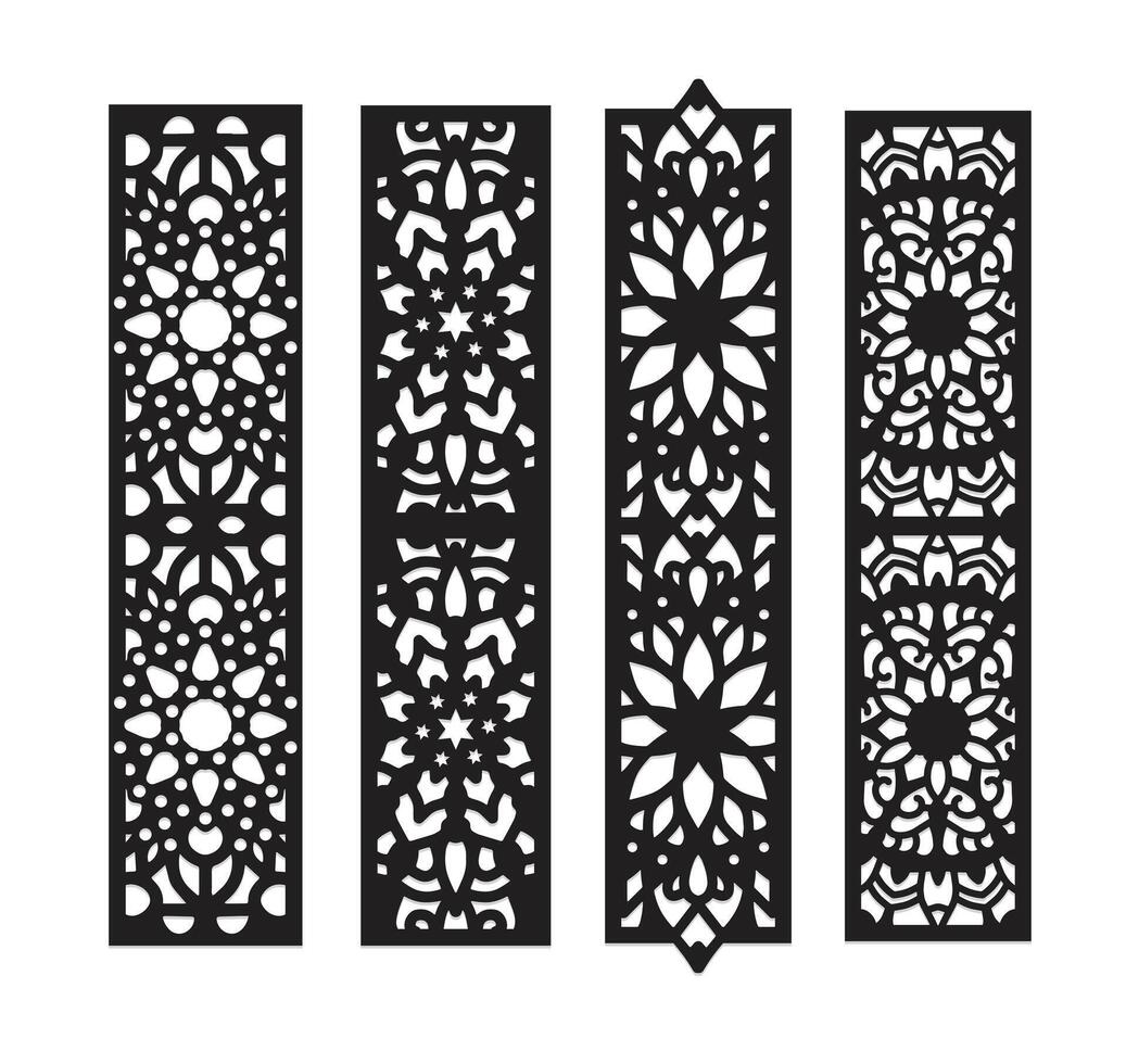 Laser Cut Wall Panel SVG design vector