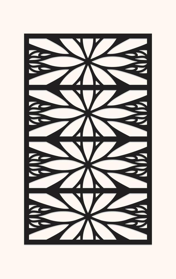 Laser Cut Wall Panel SVG design vector