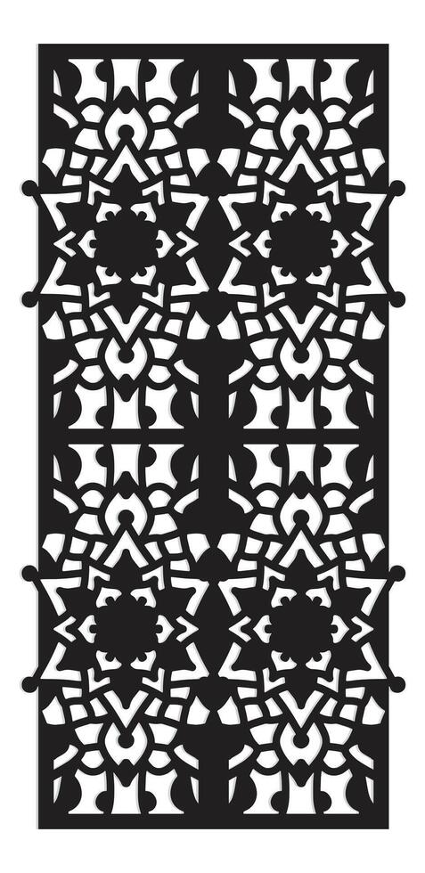 Laser Cut Wall Panel SVG design vector
