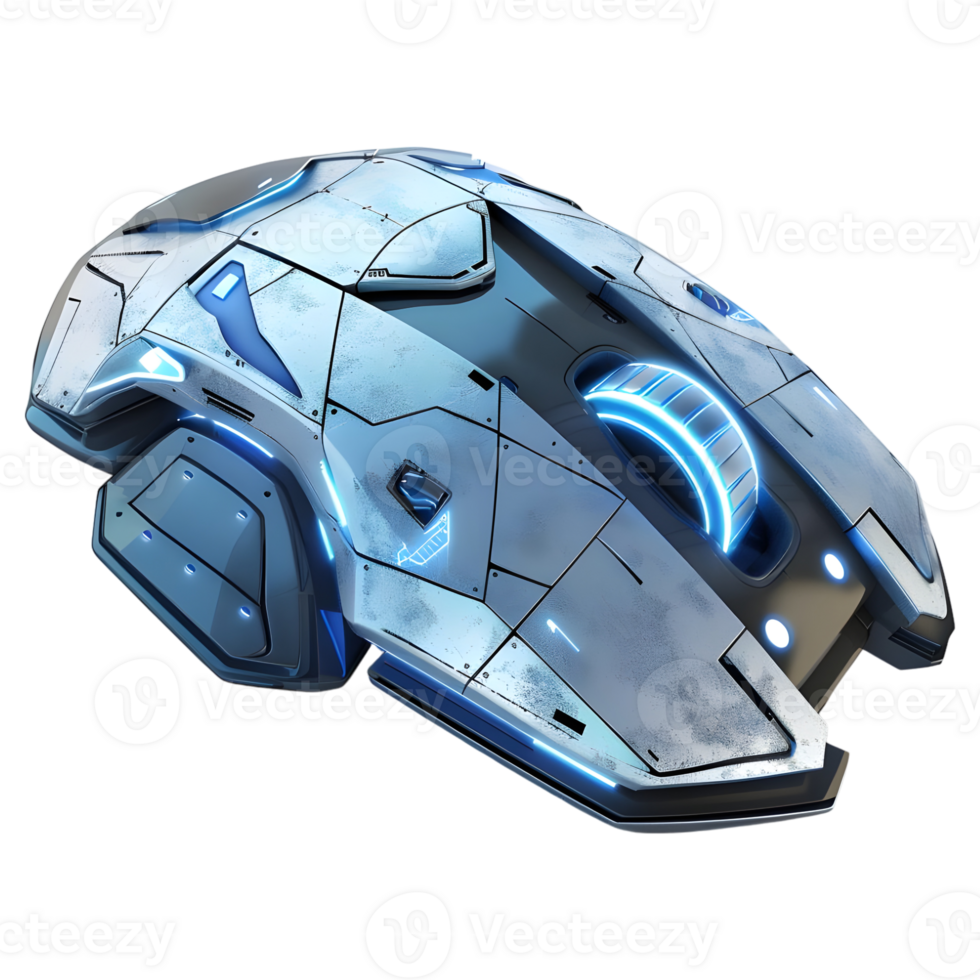 AI generated 3D Rendering of a Futuristic Computer Mouse on Transparent Background - Ai Generated png