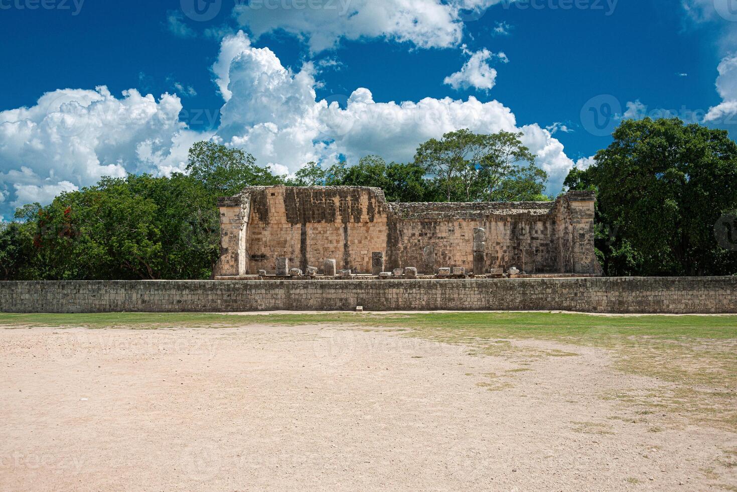 Ballgame court in Chichen Itza, Yucatan, Mexico photo