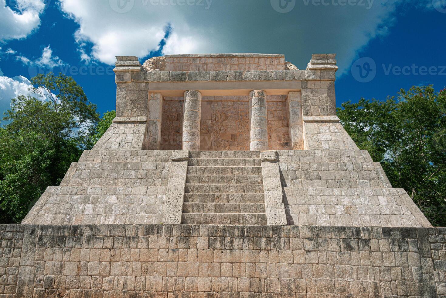 Ballgame court in Chichen Itza, Yucatan, Mexico photo