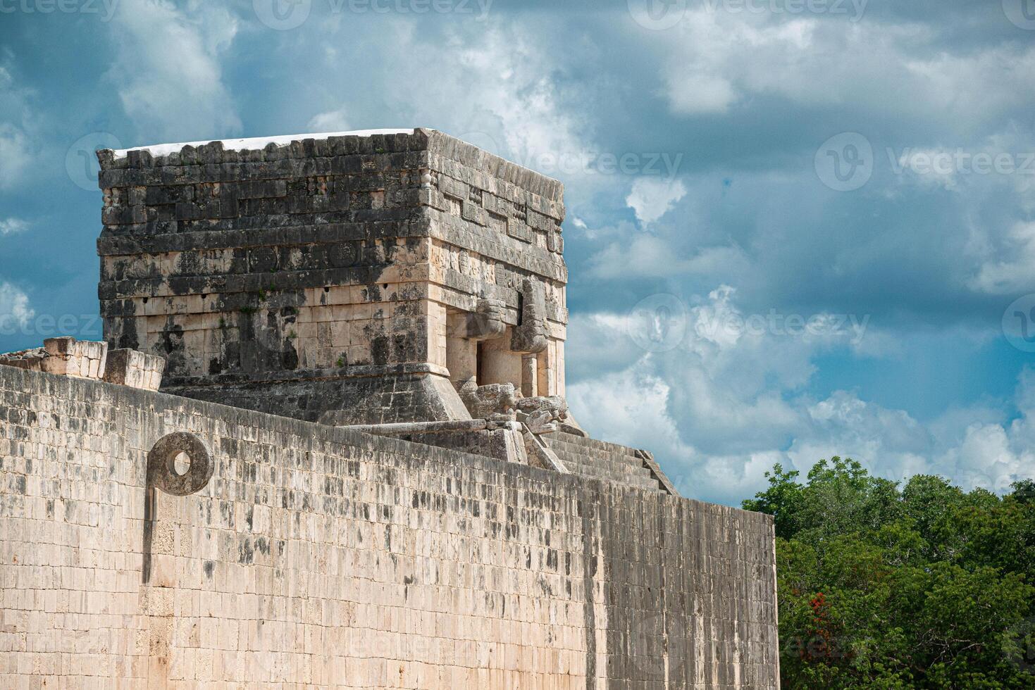 juego de pelota Corte en Chichen itzá, yucatán, mexico foto