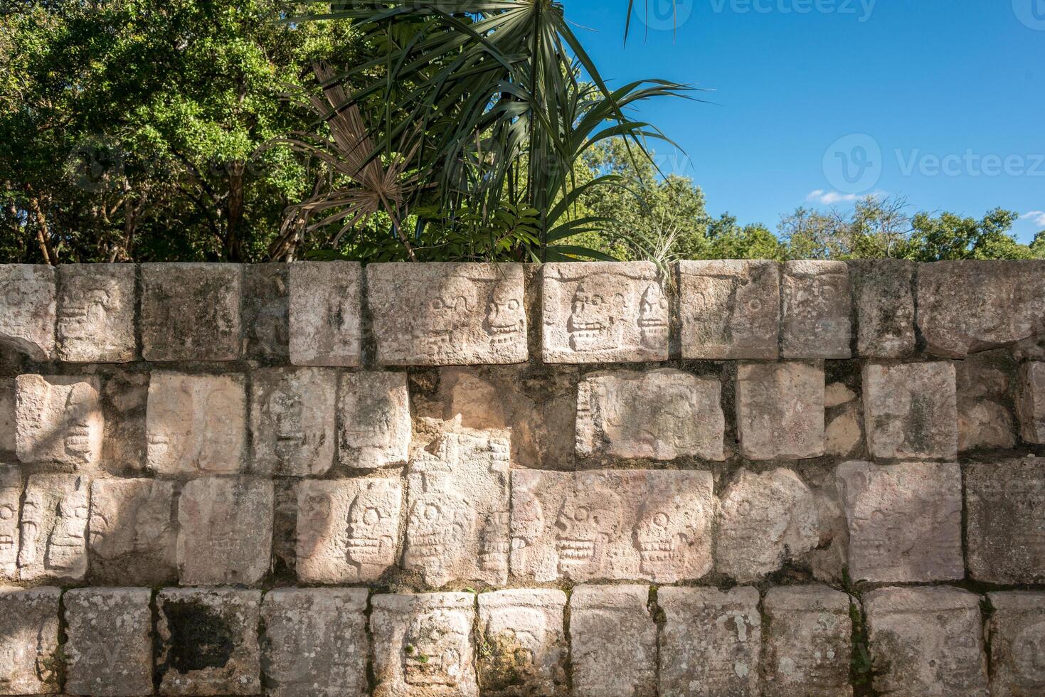 Tzompantli at Chichen Itza photo