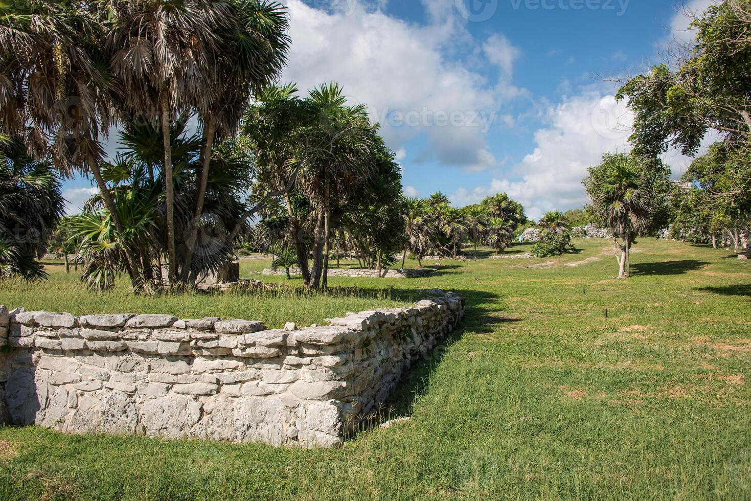 Ancient mayan city known as Tulum. Mexico photo