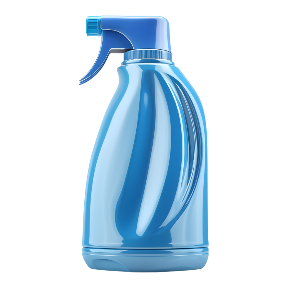 AI generated 3D Rendering of a Cleaning Bottle on Transparent Background - Ai Generated png