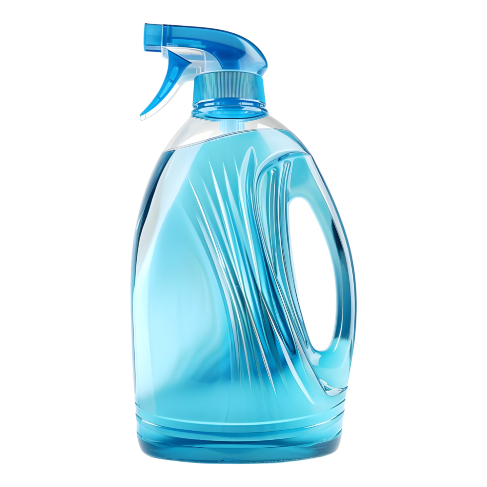 AI generated 3D Rendering of a Cleaning Bottle on Transparent Background - Ai Generated png