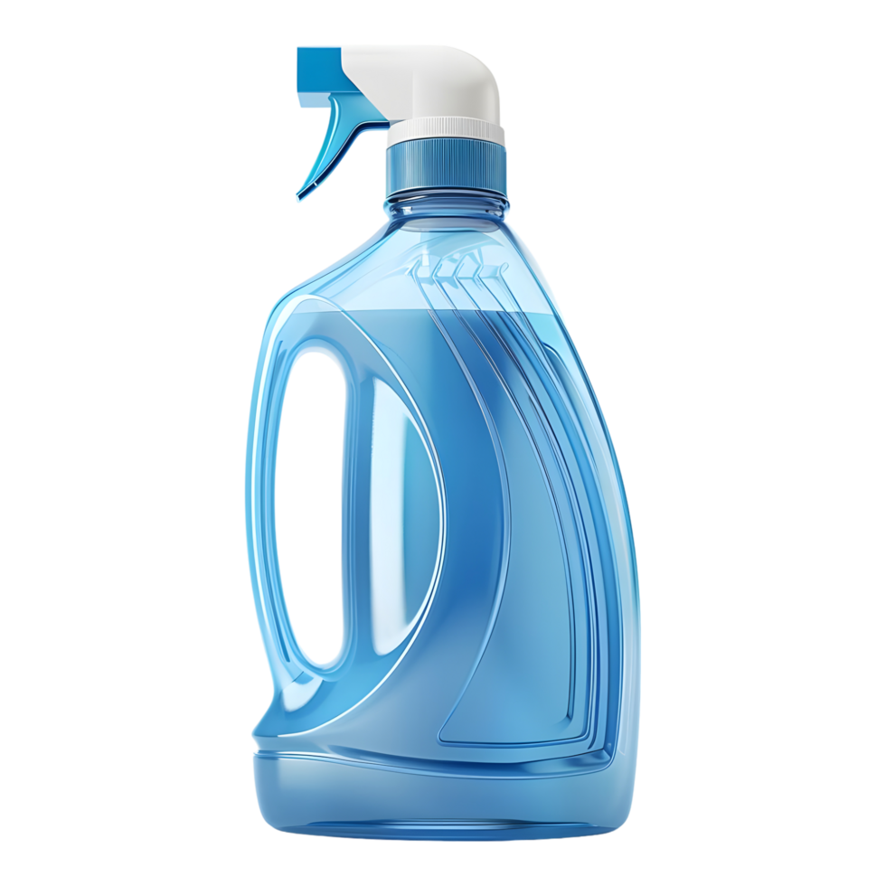 AI generated 3D Rendering of a Cleaning Bottle on Transparent Background - Ai Generated png
