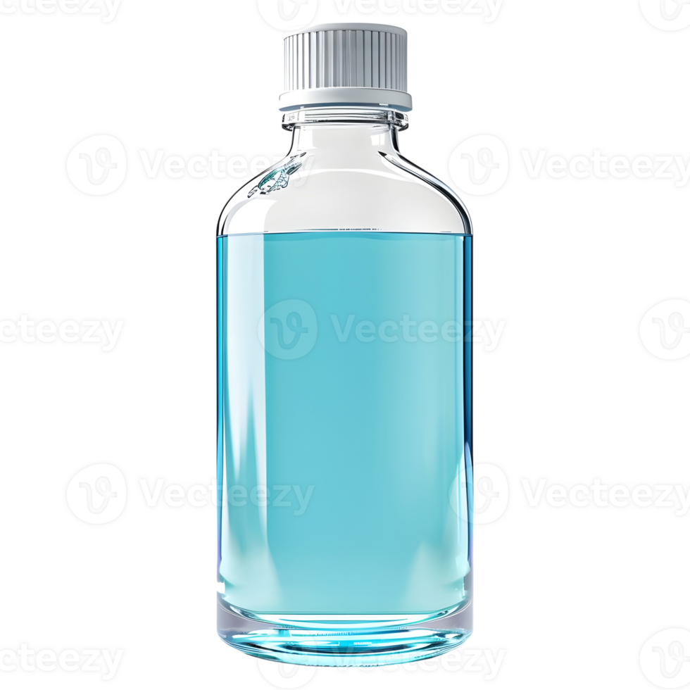 AI generated 3D Rendering of a Hand Wash in a Bottle on Transparent Background - Ai Generated png
