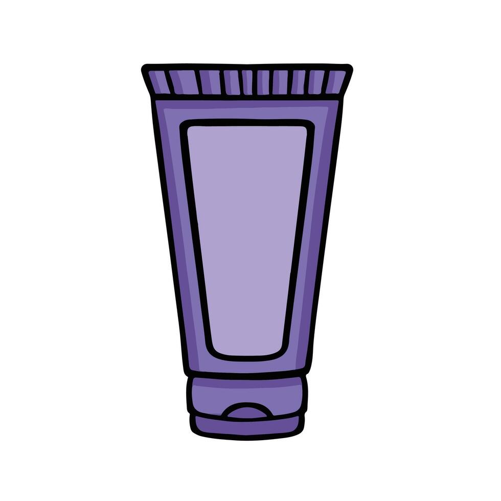 bottle conditioner cream bottle, personal hygiene illustration, vector