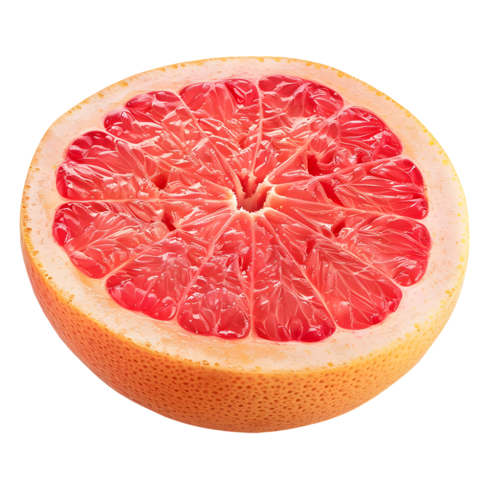 AI generated 3D Rendering of a Grapefruit on Transparent Background - Ai Generated png