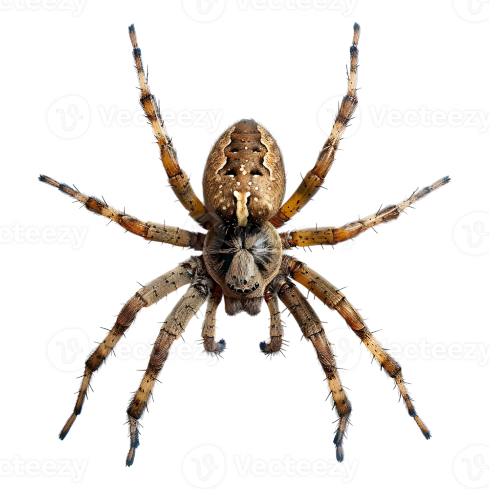 AI generated 3D Rendering of a Black Spider on Transparent Background - Ai Generated png