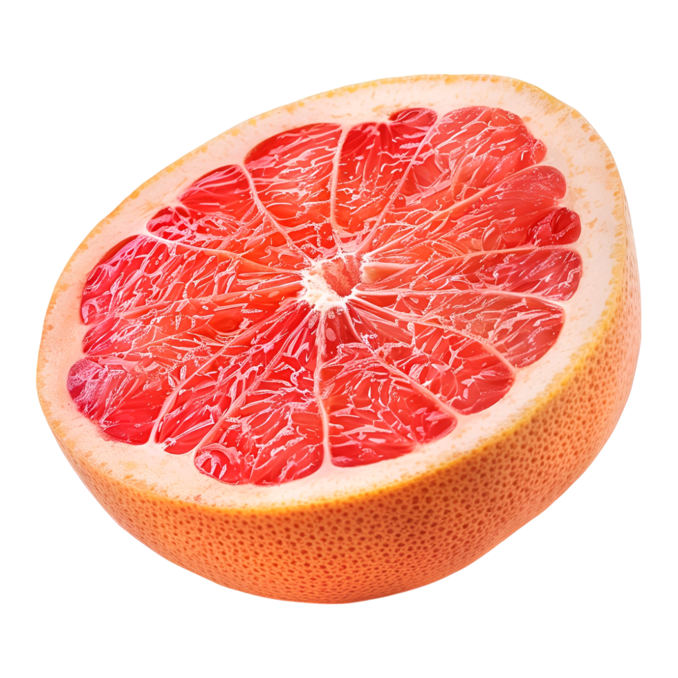 ai gegenereerd 3d renderen van een grapefruit Aan transparant achtergrond - ai gegenereerd png