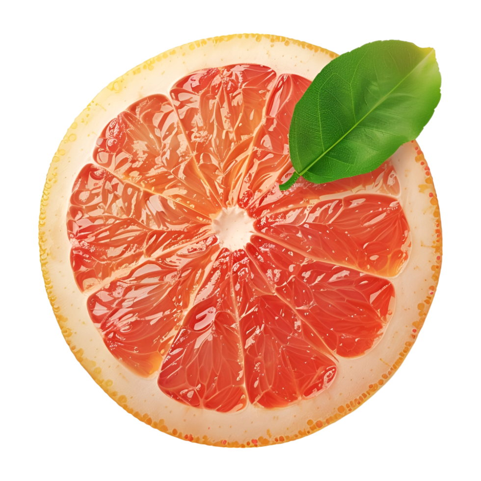AI generated 3D Rendering of a Grapefruit on Transparent Background - Ai Generated png