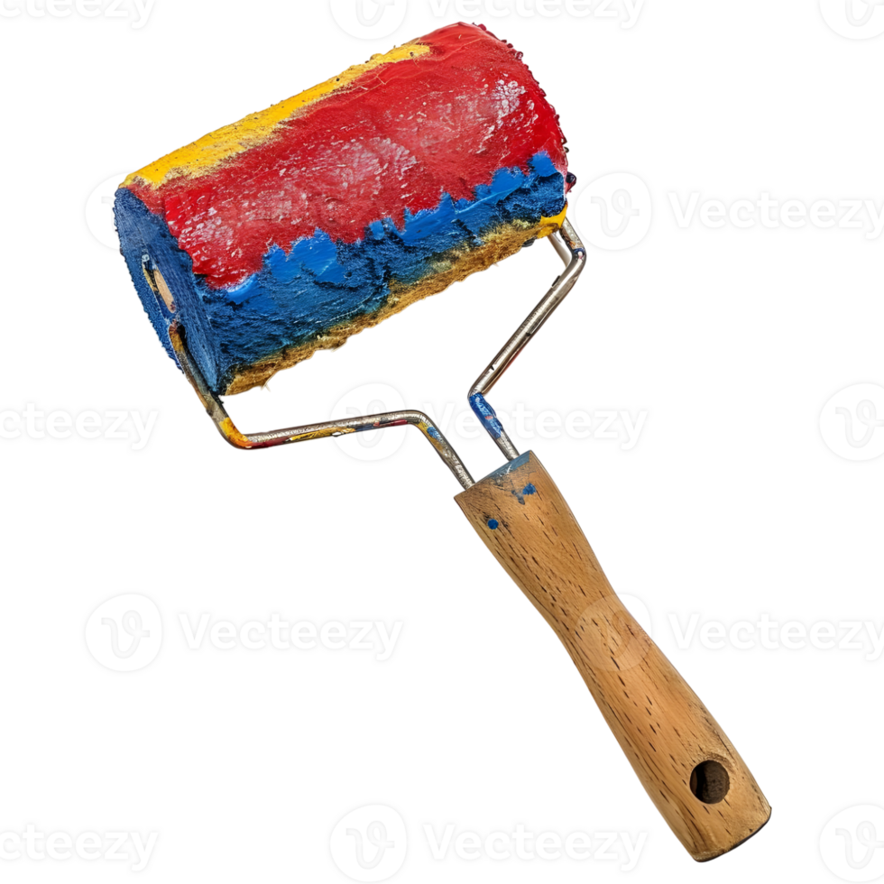 AI generated 3D Rendering of a Paint Roller on Transparent Background - Ai Generated png