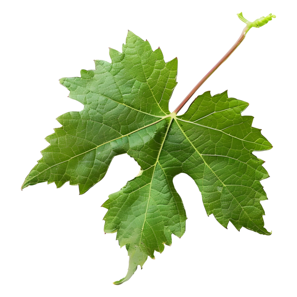 AI generated 3D Rendering of a Muscadine Leaves on Transparent Background - Ai Generated png