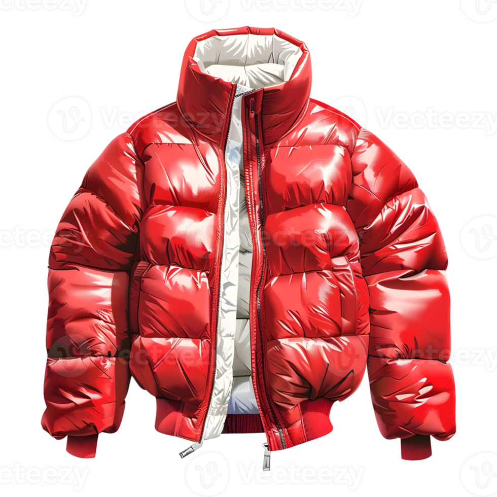 ai gegenereerd 3d renderen van een valentino polyester jasje winter Aan transparant achtergrond - ai gegenereerd png