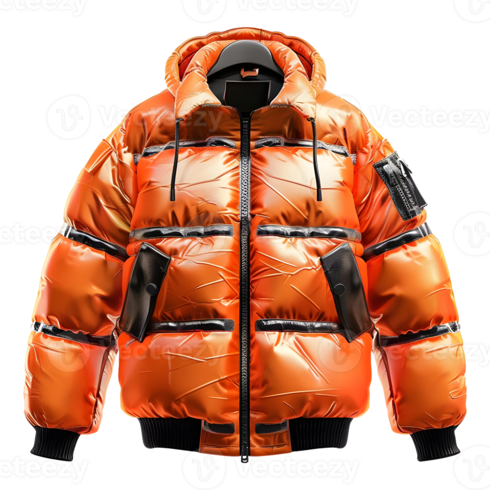 ai gegenereerd 3d renderen van een valentino polyester jasje winter Aan transparant achtergrond - ai gegenereerd png