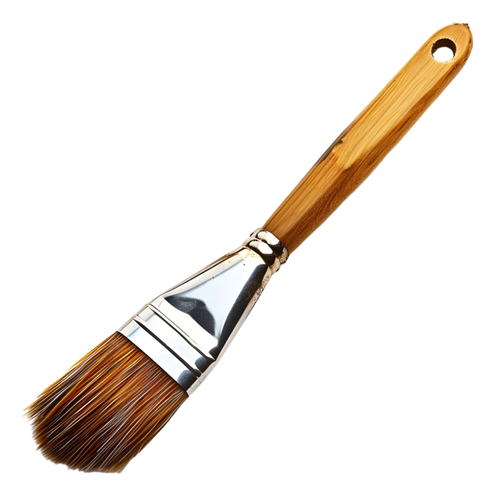 AI generated 3D Rendering of a Paint Brush on Transparent Background - Ai Generated png