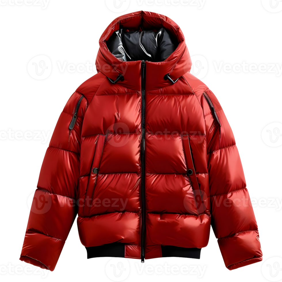 ai gegenereerd 3d renderen van een valentino polyester jasje winter Aan transparant achtergrond - ai gegenereerd png