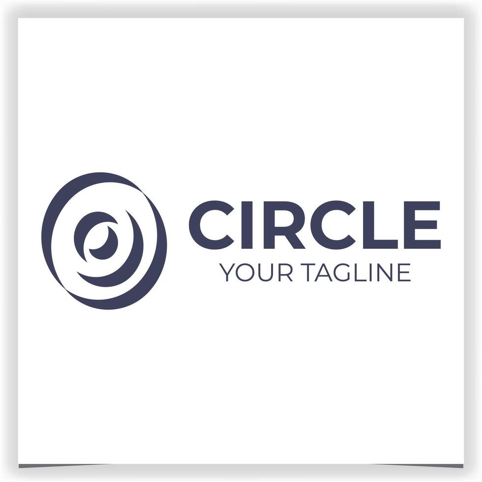 vector circular logo diseño modelo