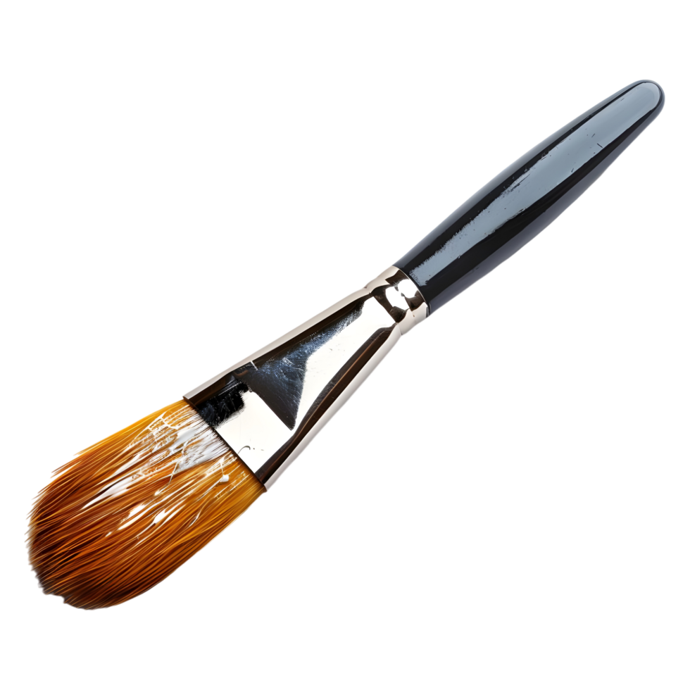 AI generated 3D Rendering of a Paint Brush on Transparent Background - Ai Generated png