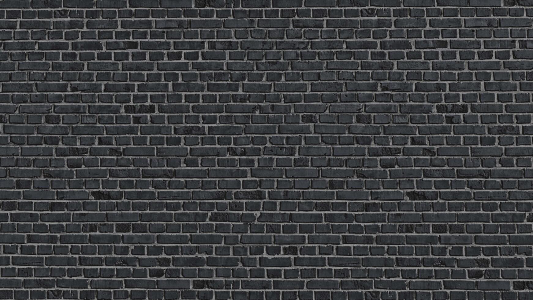 Brick texture black for interior floor and wall materials photo