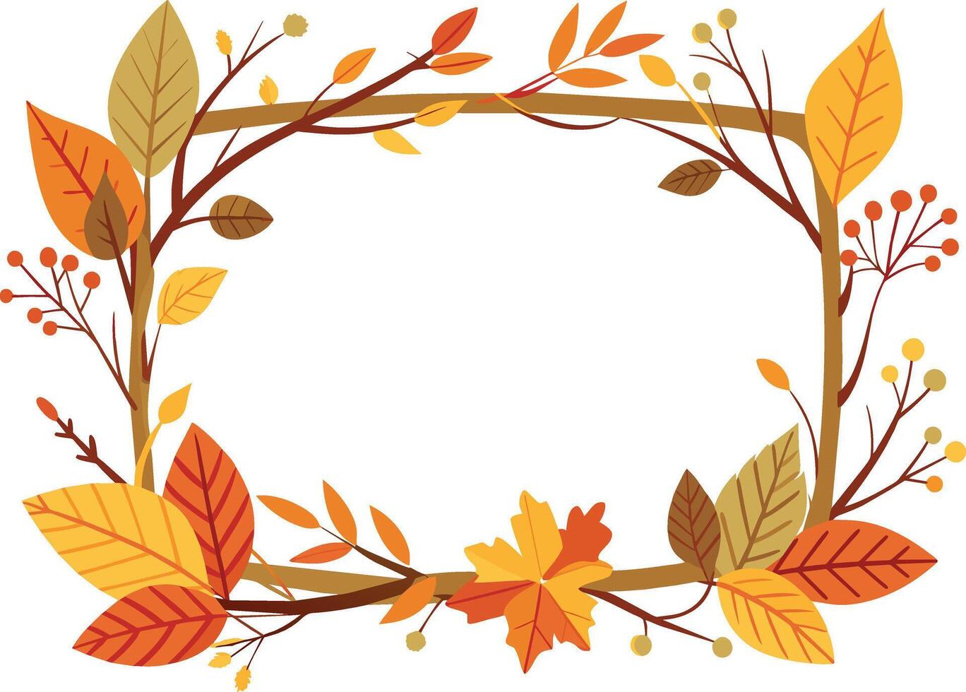 frame with leafs and seeds  icon vector illustration