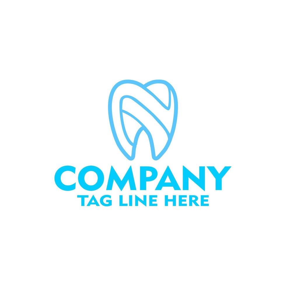 Dental Logo Template For Brand Or Company vector