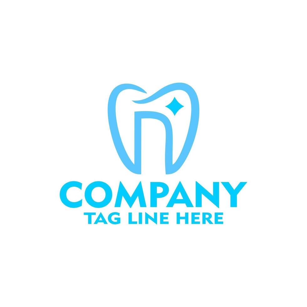 Dental Logo Template For Brand Or Company vector