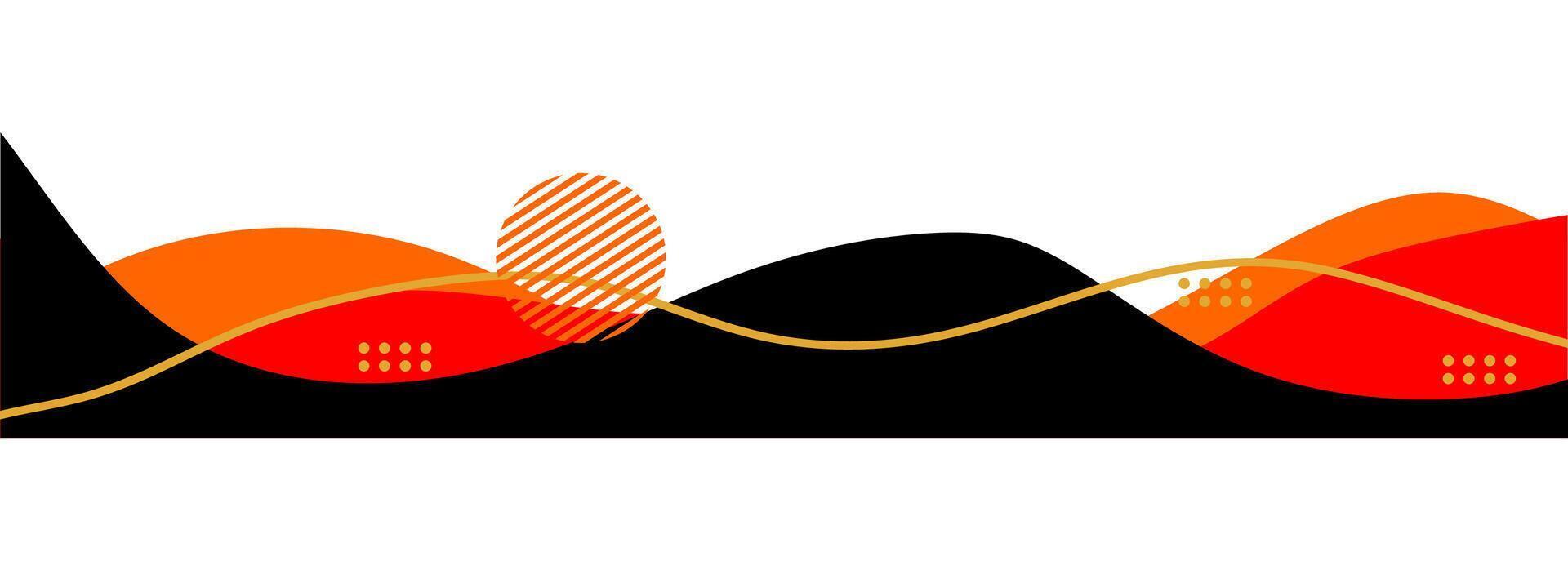 Abstract Wavy Frame Border, Corner Border Shape vector