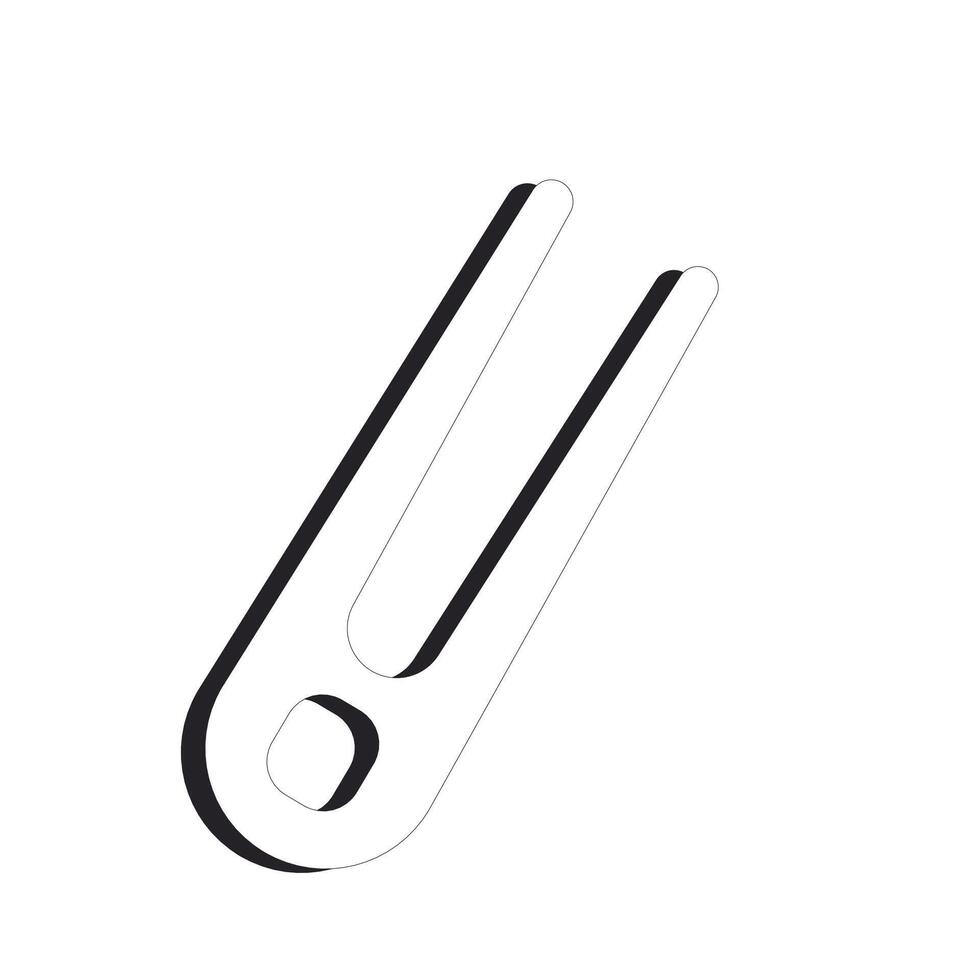 Clip for root volume hair. vector