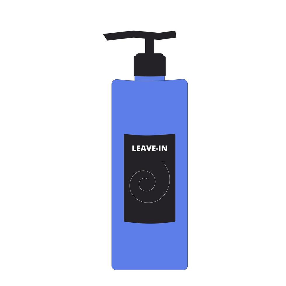 Leave-in or conditioner for curly hair. vector