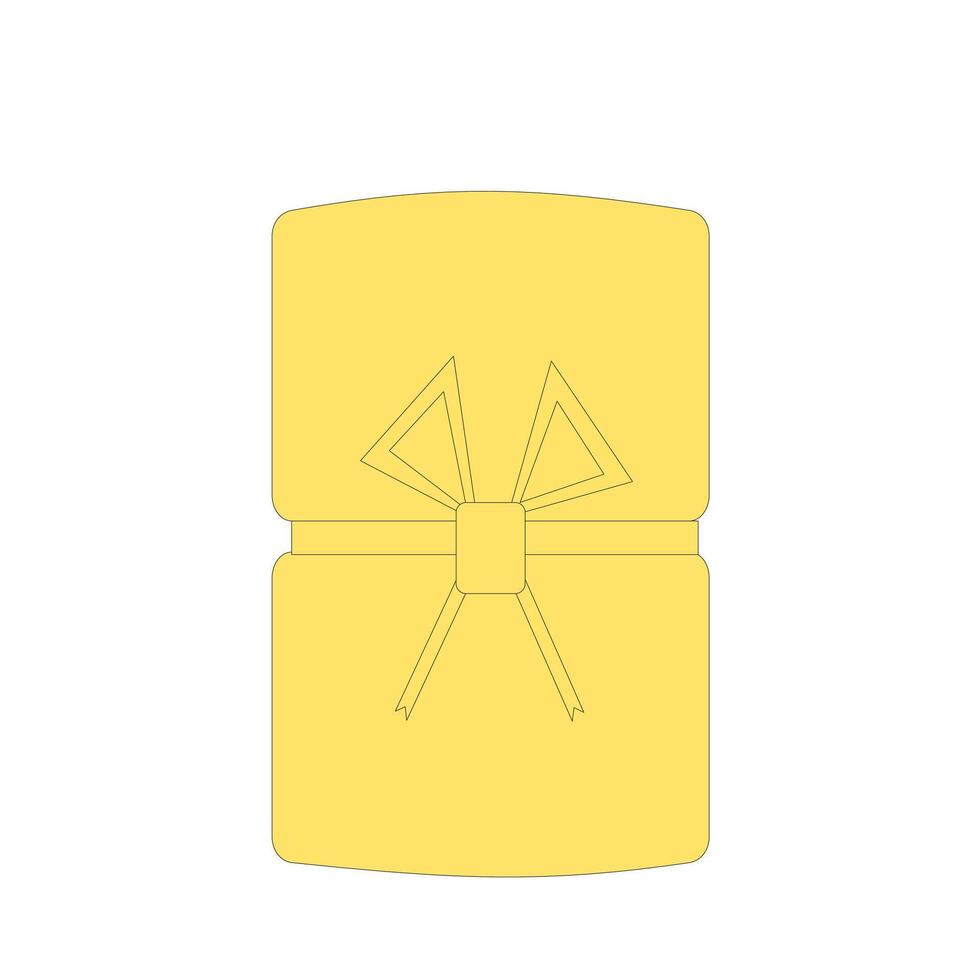 Rolled up towels with bow. vector