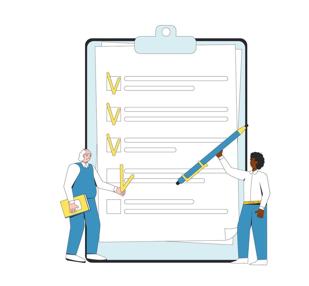 Survey. Feedback vector illustration