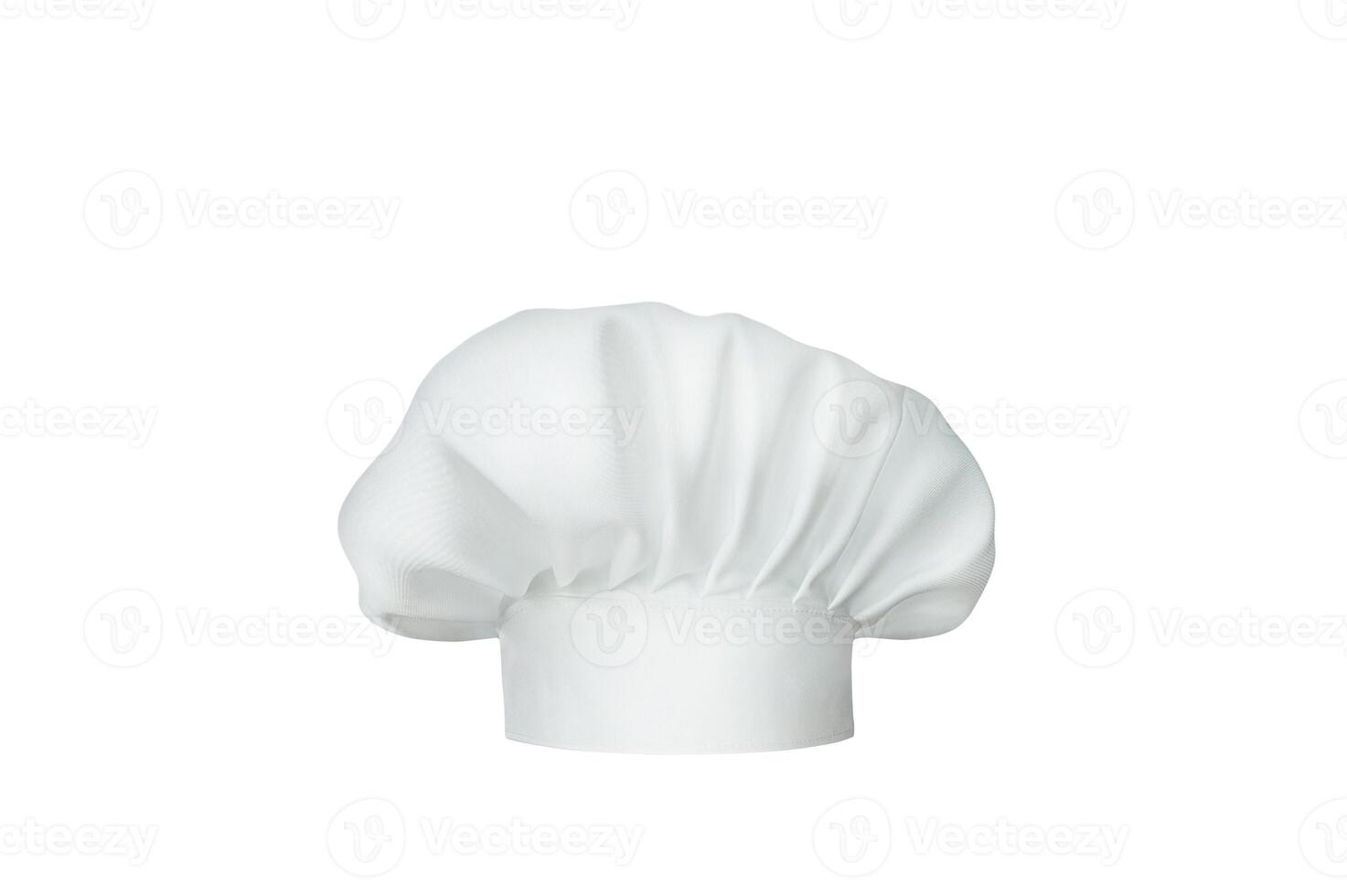 blanco cocinero sombrero aislado en blanco foto