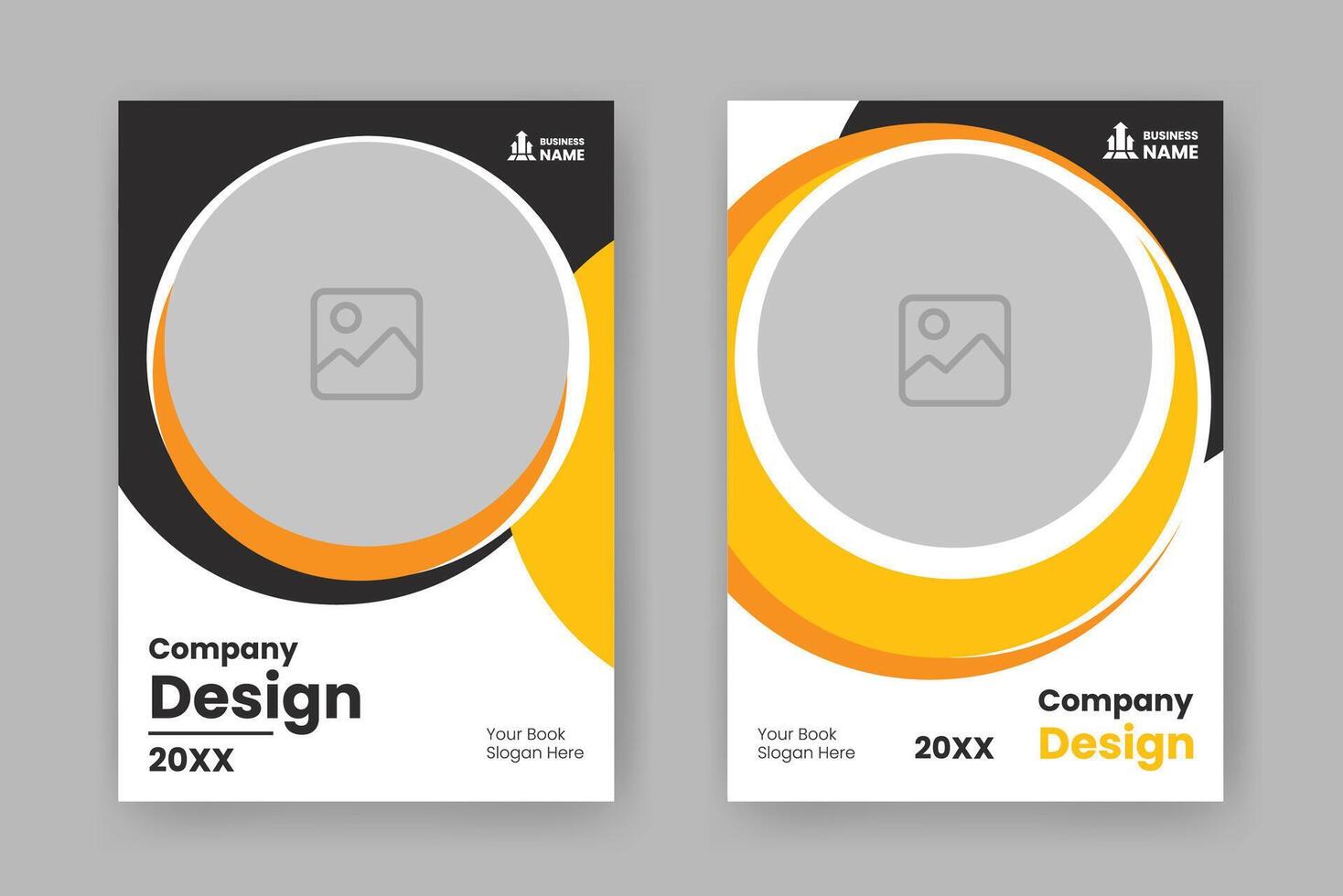 Modern Yellow  Ebook Cover Template in A4. Abstract  Shapes Cover Design Suitable for Document, Brochure, Annual Report, Magazine, Corporate Business, Company Portfolio, Flayer, Website, etc. vector